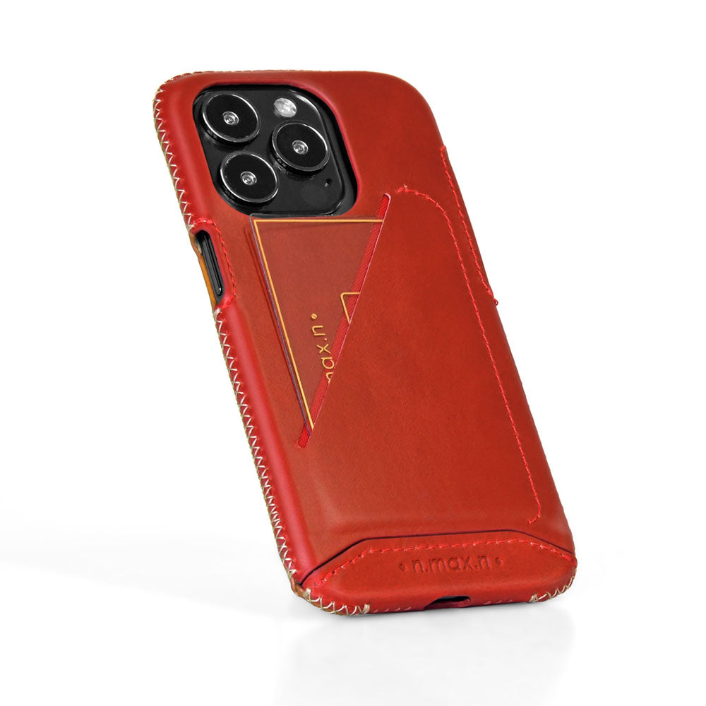 iPhone 15 / 15 Plus / 15 Pro / 14 Pro Max 本革製フルカバー