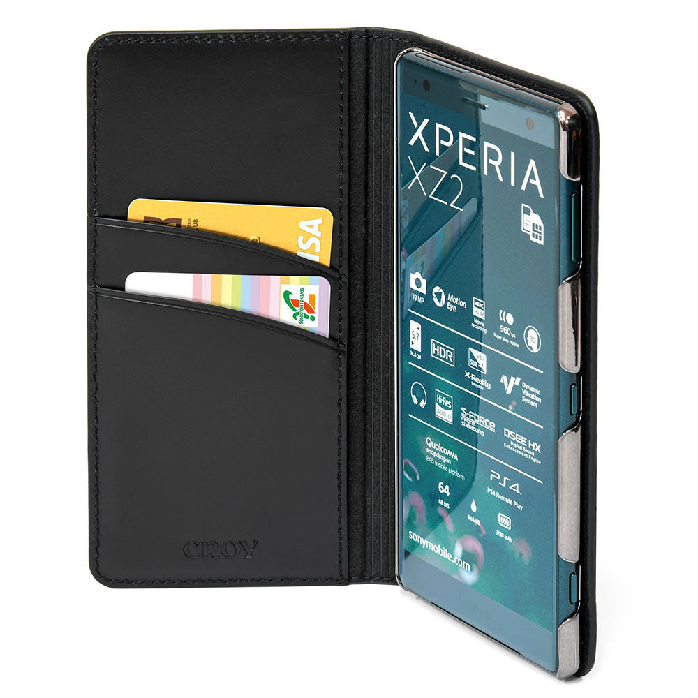 Xperia XZ2 手帳型 ミニマルウォレット レザーケース